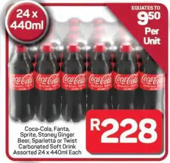 Pick n Pay Hypermarket Coca-Cola, Fanta, Sprite, Stoney Ginger Beer, Sparletta or Twist offer