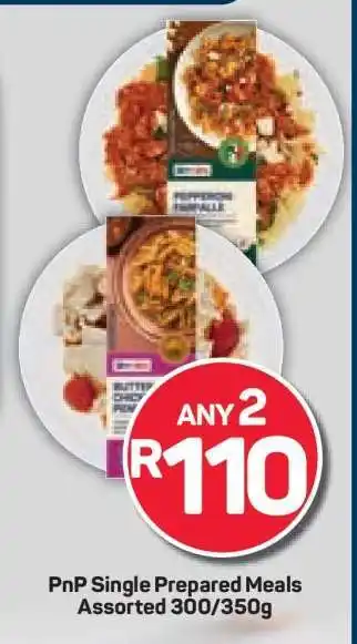 Pick n Pay PnP Single Prepared Meals Assorted 300/350g offer