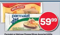 Pick n Pay Parmalat or Melrose Cheese Slices Assorted 400g offer