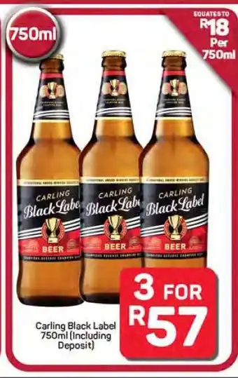 Pick n Pay Hypermarket Carling Black Label 750ml offer