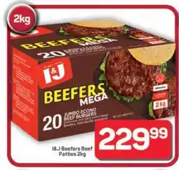 Pick n Pay Hypermarket I&J Beefers Beef Patties 2kg offer