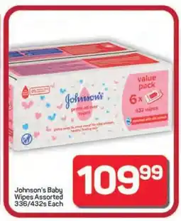 Pick n Pay Hypermarket Johnson's Baby Wipes Assorted offer
