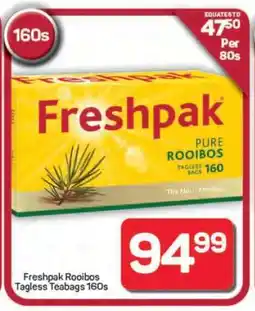 Pick n Pay Hypermarket Freshpak Rooibos Tagless Teabags 160s offer