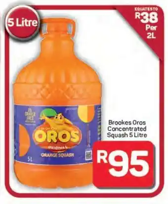 Pick n Pay Hypermarket Brookes Oros Concentrated Squash 5 Litre offer