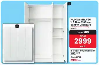Makro 3-Door 1350 mm Built-In Cupboard offer
