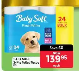 Makro BABY SOFT 2 Ply Toilet Tissue 24's offer