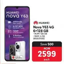 Makro Huawei Nova Y63 4G 6+128 GB offer