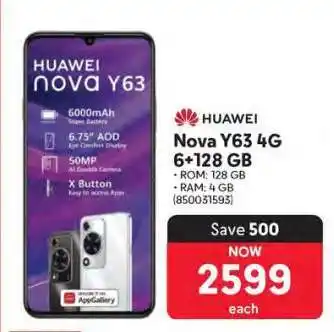 Makro Huawei Nova Y63 4G 6+128 GB offer