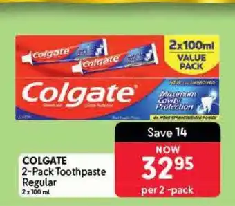Makro COLGATE 2-Pack Toothpaste Regular offer