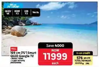 Makro 189 cm (75) Smart QLED Google TV offer