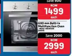 Makro 600 mm Built-In Multifunction Oven offer