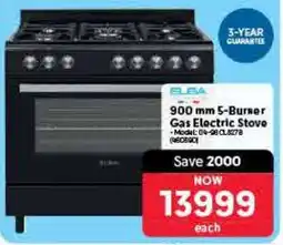Makro 900 mm 5-Burner Gas Electric Stove offer