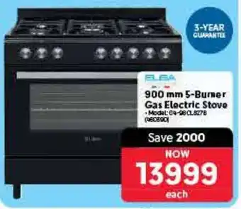 Makro 900 mm 5-Burner Gas Electric Stove offer