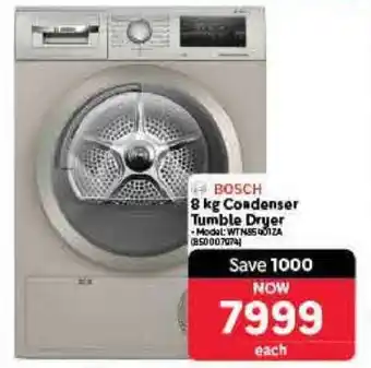 Makro BOSCH 8 kg Condenser Tumble Dryer offer