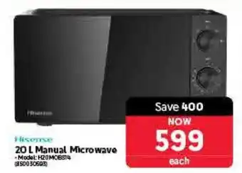 Makro Hisense 20 L Manual Microwave offer