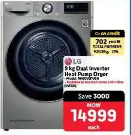 Makro LG 9 kg Dual Inverter Heat Pump Dryer offer
