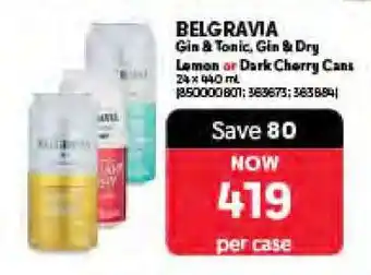 Makro BELGRAVIA Gin & Tonic, Gin & Dry offer
