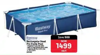 Makro Bestway Rectangular Steel Pro Frame Pool offer