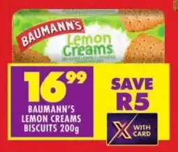 Shoprite Baumann's lemon creams biscuits offer