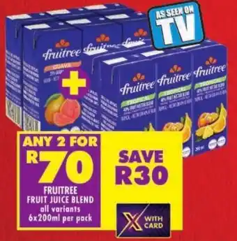 Shoprite Fruitree fruit juice blend offer