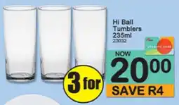 A5 Cash & Carry Hi Ball Tumblers offer