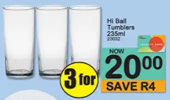 A5 Cash & Carry Hi Ball Tumblers offer