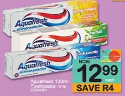 A5 Cash & Carry Aquafresh Toothpaste offer