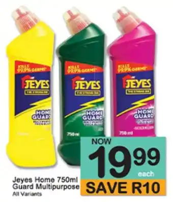 A5 Cash & Carry Jeyes Home Guard Multipurpose offer