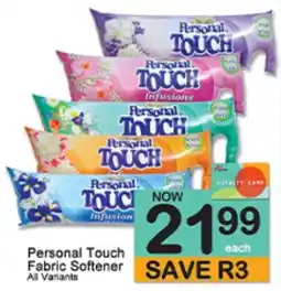 A5 Cash & Carry Personal Touch Fabric Softener offer