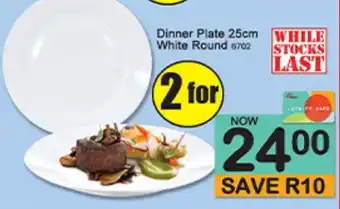 A5 Cash & Carry Dinner Plate White Round offer