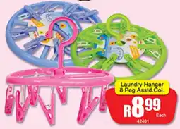 A5 Cash & Carry Laundry Hanger 8 Peg Asstd. Color offer