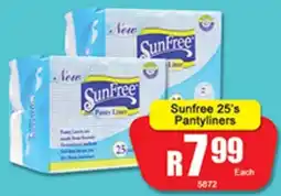 A5 Cash & Carry Sunfree Pantyliners offer