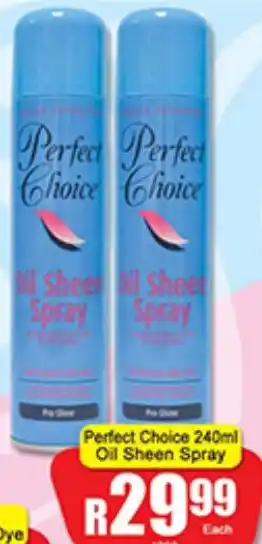 A5 Cash & Carry Perfect Choice Oil Sheen Spray offer