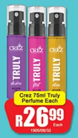 A5 Cash & Carry Crez Truly Perfume offer