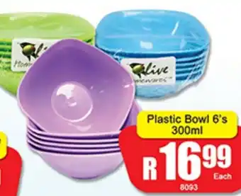 A5 Cash & Carry Plastic Bowl offer