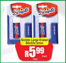 A5 Cash & Carry Scripto Large Eraser offer