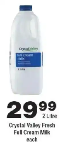 OK urban Crystal Valley Fresh Full Cream Milk offer