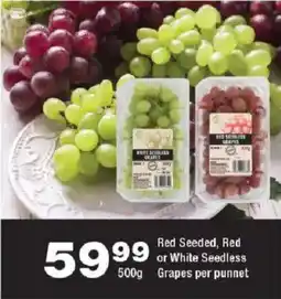 OK urban Red Seeded, Red or White Seedless Grapes offer