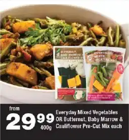 OK urban Everyday Mixed Vegetables OR Butternut, Baby Marrow & Cauliflower Pre-Cut Mix offer