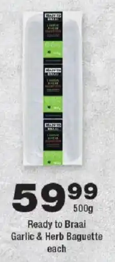 OK urban Ready to Braai Garlic & Herb Baguette offer