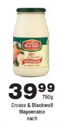 OK urban Crosse & Blackwell Mayonnaise offer