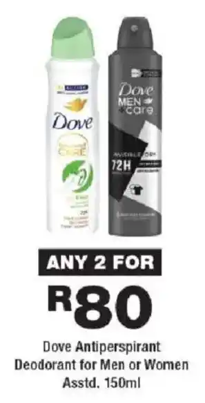 OK urban Dove Antiperspirant Deodorant for Men or Women Asstd. offer