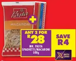 Shoprite Mr. pasta spaghetti/ macaroni offer