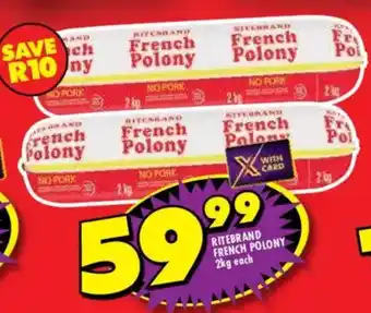 Ritebrand French Polony
