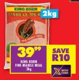 Shoprite King korn fine mabele meal offer