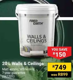Builders Warehouse Fired Earth Walls & Ceilings offer