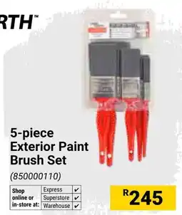 Builders Warehouse Fired Earth Exterior Paint Brush Set offer