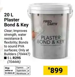 Builders Warehouse Fired Earth Plaster Bond & Key offer