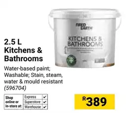 Builders Warehouse Fired Earth Kitchens & Bathrooms offer