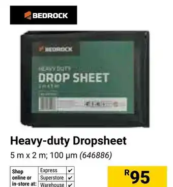 Builders Warehouse Bedrock Heavy-duty Dropsheet offer